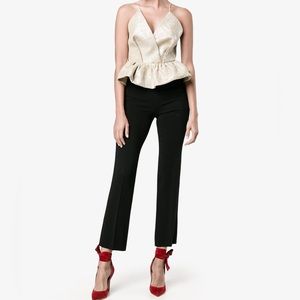 NWT!! Delpozo Sleeveless Tutu Peplum Hem Blouse